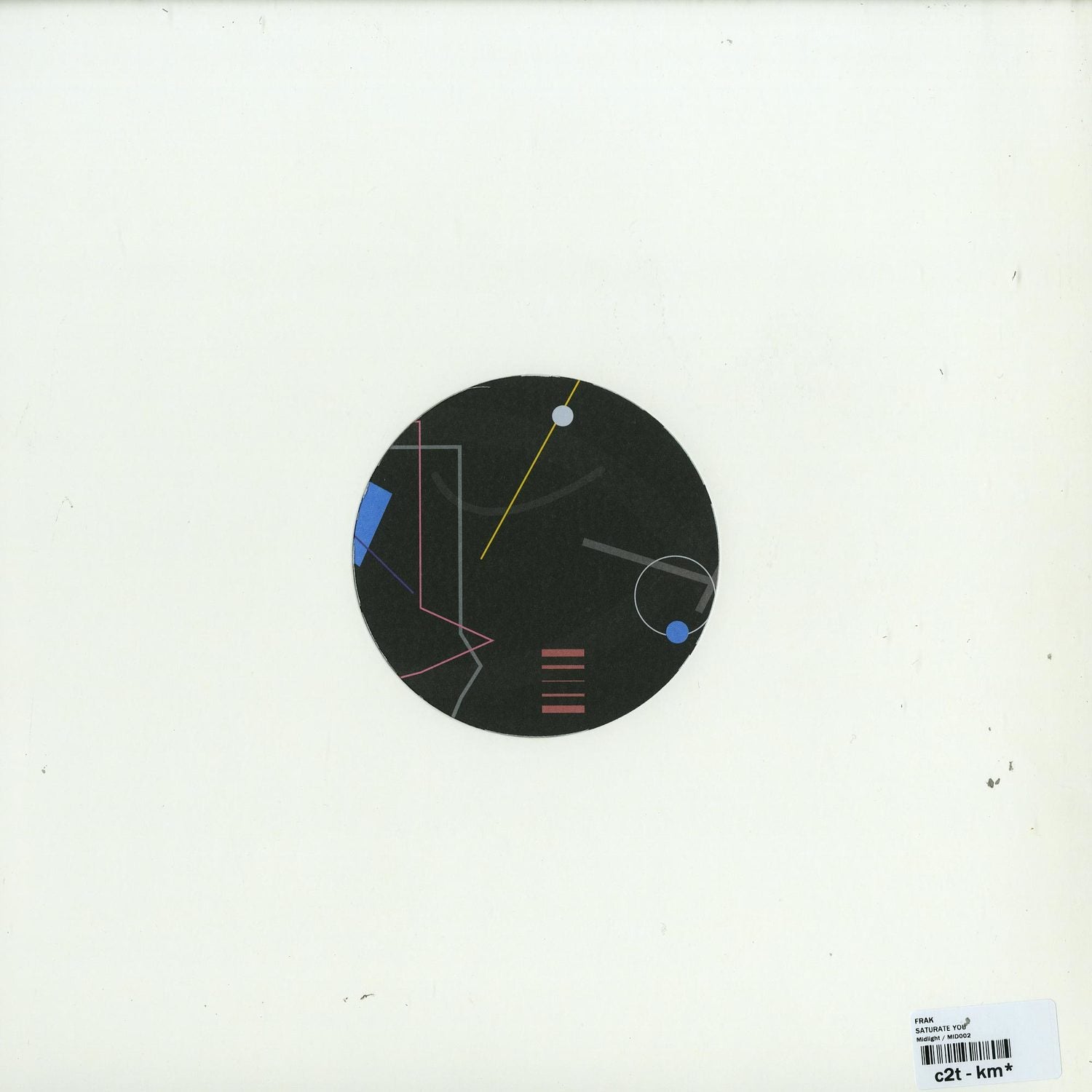 Decks Frak Saturate You vinyl record with colorful abstract artwork on the back cover.