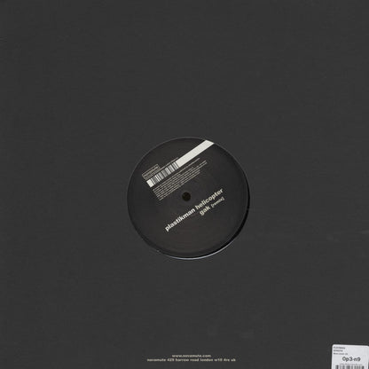Second Hand vinyl record of Plastikman Spastik with the back cover art visible, featuring minimalistic design and text.