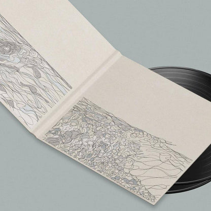 Triple Vision Calibre Tricklemore Sea vinyl record showing the back cover with abstract artwork and track details.