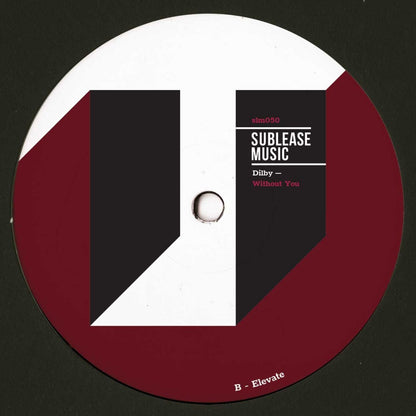 Decks DILBY vinyl record titled "WITHOUT YOU" with the back cover art featuring abstract design and track information.