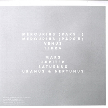 Back cover of Octave Diesis Telluric vinyl record featuring abstract artwork and track information in a sleek design.