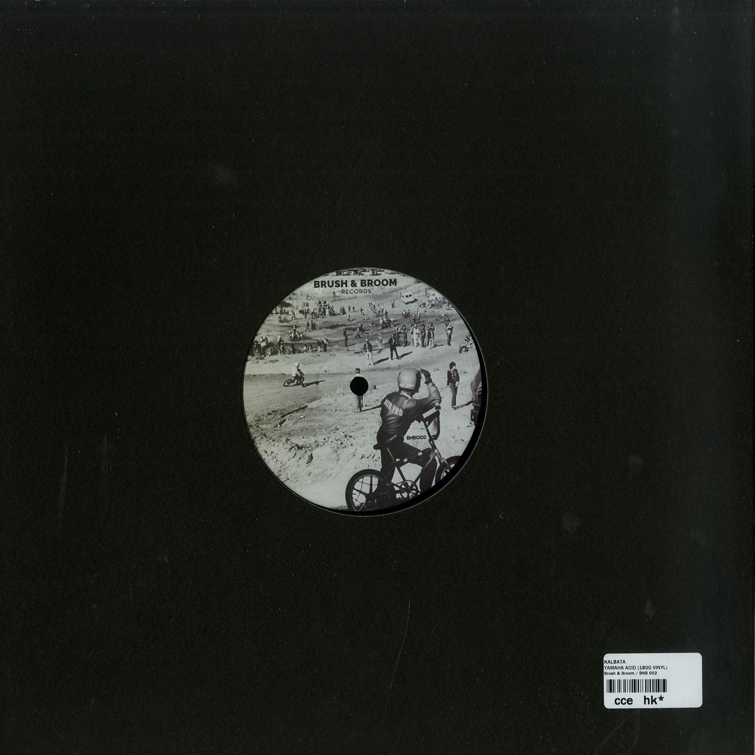Second Hand Yamaha Acid vinyl record by KALBATA, shown with the black record and labeled side facing up.