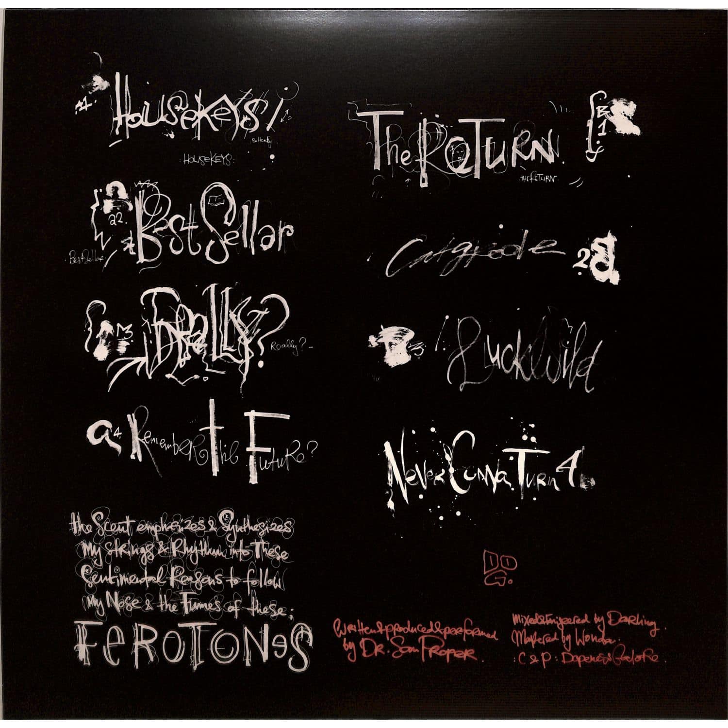 Second Hand SAN PROPER Ferotones vinyl record with colorful abstract cover art, front view of the album.