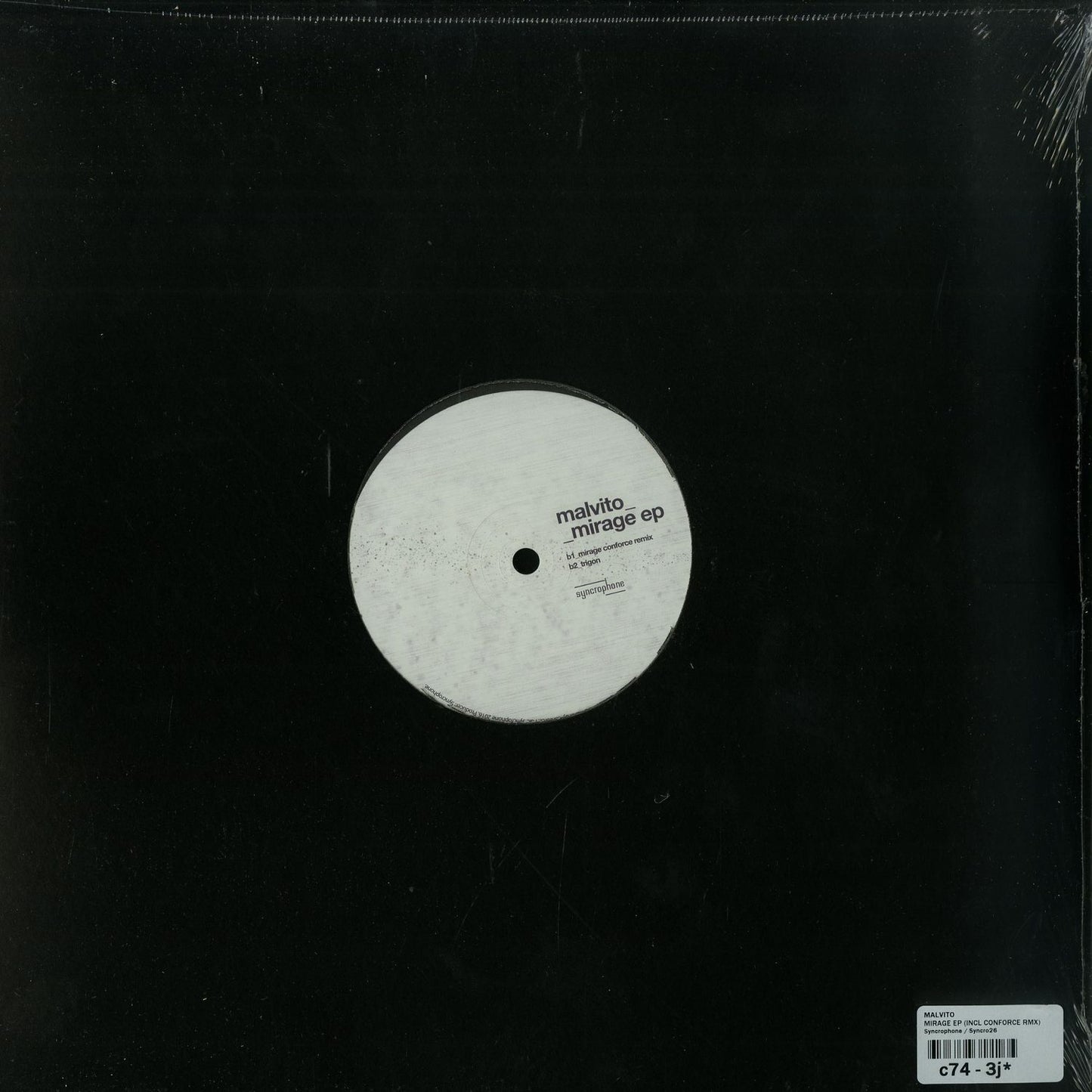 Second Hand MALVITO Mirage EP vinyl record with colorful abstract artwork on the back cover.