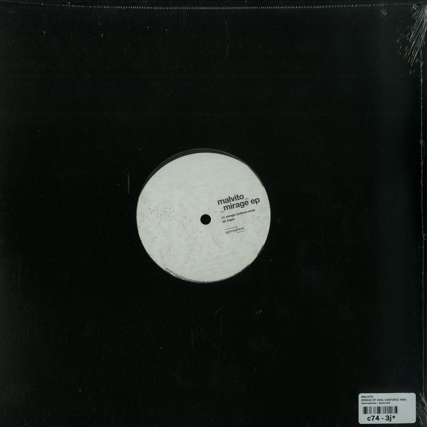 Second Hand MALVITO Mirage EP vinyl record with colorful abstract artwork on the back cover.