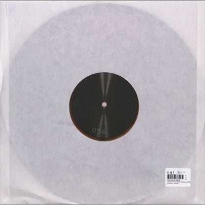 Back of Word and Sound vinyl record by Carlos Nilmmns, Legacy EP, showing the black vinyl with label details.