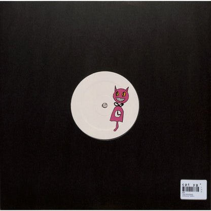 Back cover of Triple Vision FFF – THE PROGRAM vinyl record featuring artwork and track information.