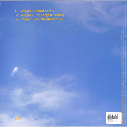 Blue vinyl record titled "Keith's Salon Remixes" by Kool Keith, Losoul, Flabbergast, and Ben Neville, from Syncrophone label.