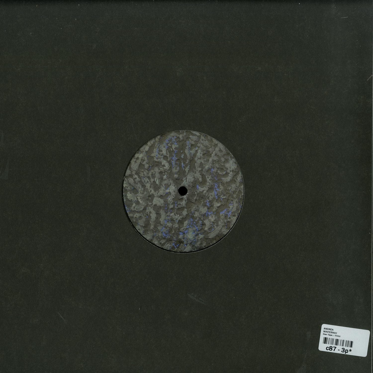 Back cover of the Second Hand ANDREA WINTERMAY vinyl record featuring artwork and track listing.