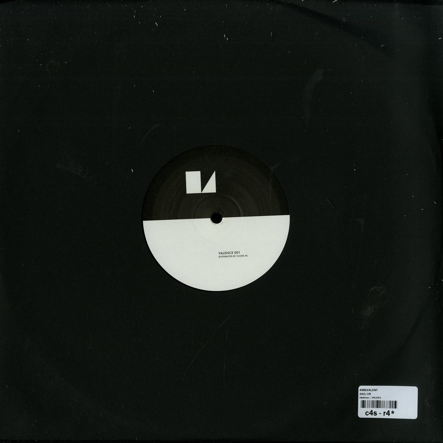 Second Hand AMBIVALENT – AND OR vinyl record showing the back cover with artwork and track details.