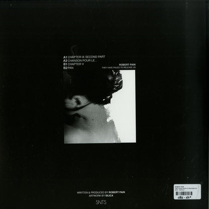 Back cover of Second Hand vinyl record "They Have Failed to Release Us" by Robert Pain, featuring artwork and track listing.