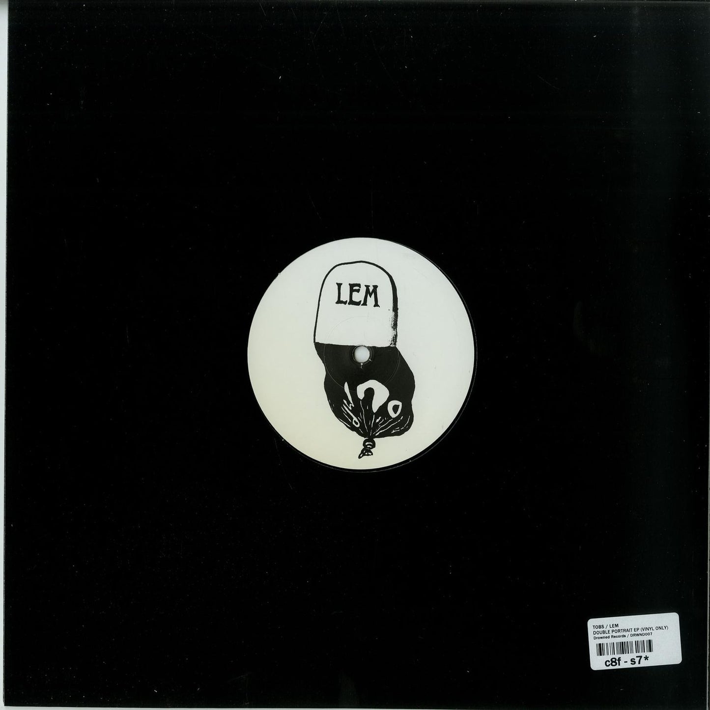 Second Hand vinyl record of TOBS LEM Double Portrait, showing the back cover with album artwork and track listing.