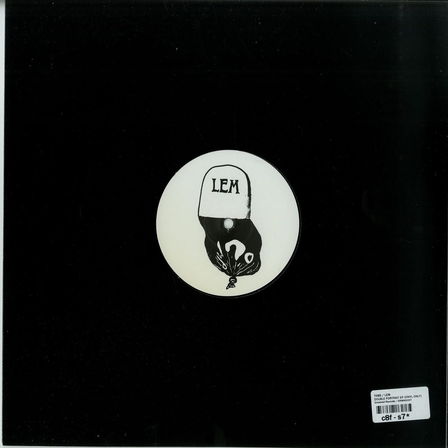 Second Hand vinyl record of TOBS LEM Double Portrait, showing the back cover with album artwork and track listing.