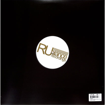 Back of the Syncrophone vinyl record "Lost in Translation" by Paolo Rocco, featuring the record label and design details.