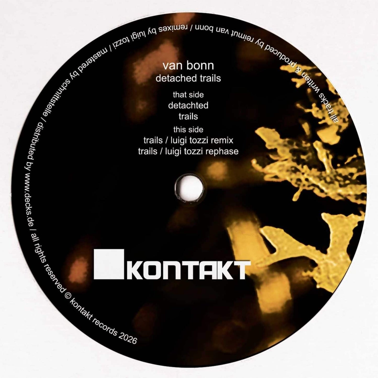 VAN BONN, LUIGI TOZZI ‎– DETACHED TRAILS
