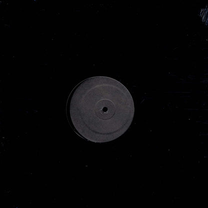 Back cover of Jeff Mills Growth vinyl record, second hand edition, showing artwork and track listing on the album sleeve.