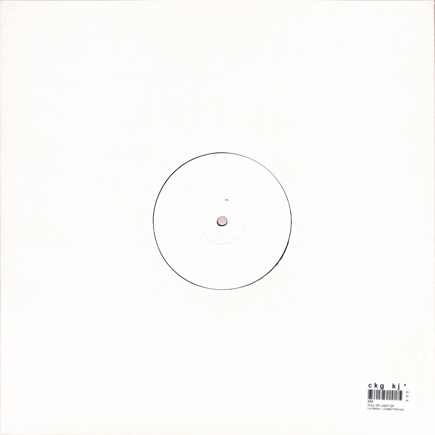 Triple Vision vinyl record "Full of Light" by FFF featuring colorful abstract album cover art in a protective sleeve.