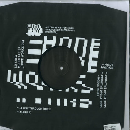 Decks LO SHEA, HODGE – MODULATE EP vinyl record with colorful abstract artwork on the cover.