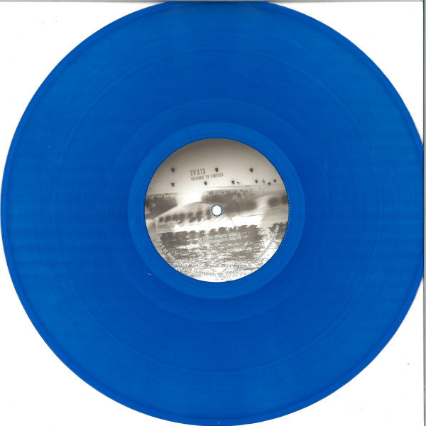 Back cover of Rubadub CV313 vinyl record titled "Seconds to Forever" featuring artwork and track information.