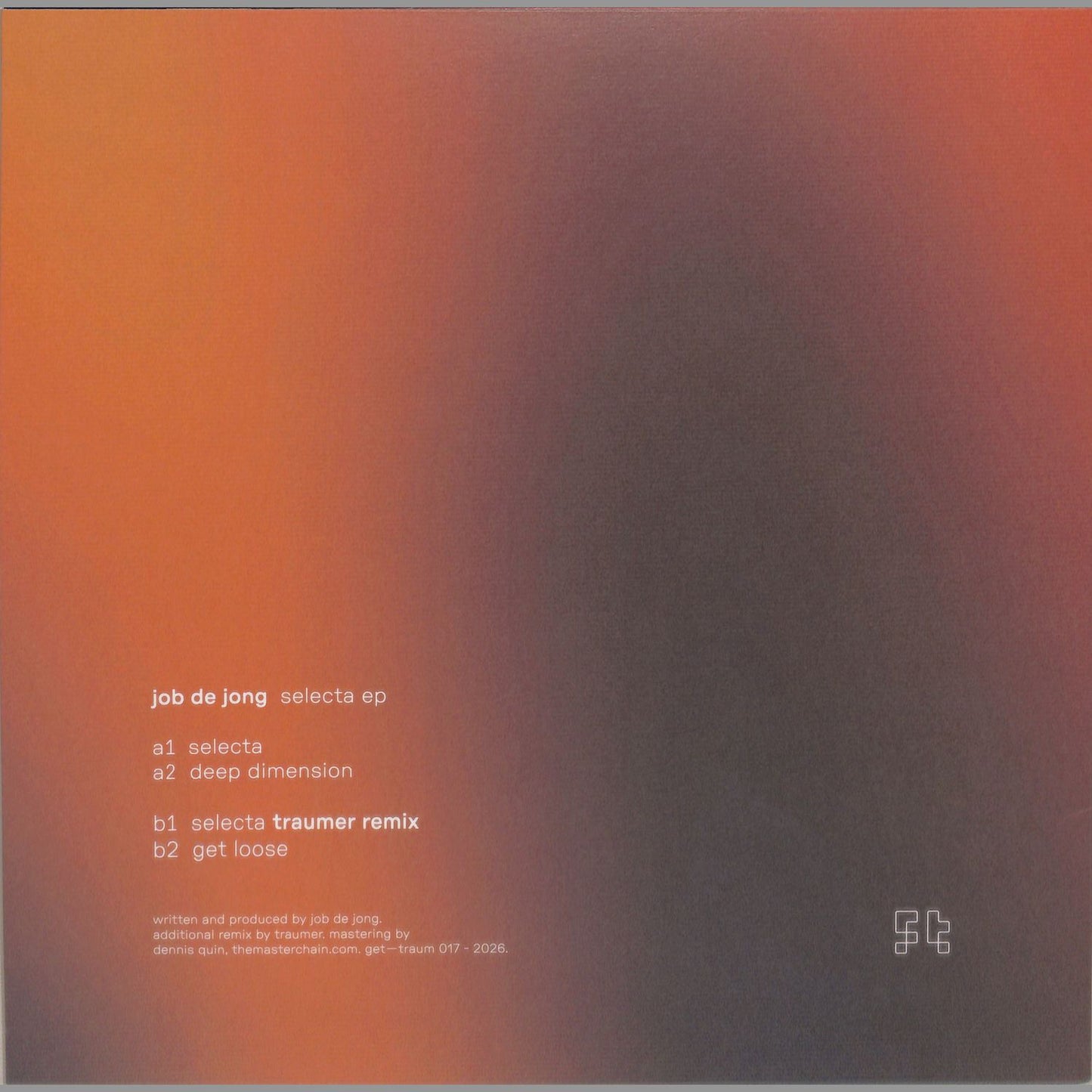 JOB DE JONG, TRAUMER – SELECTA EP
