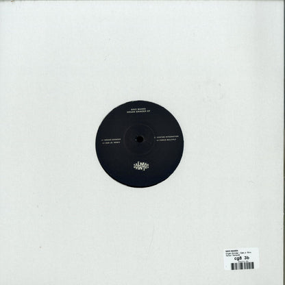 Back of NIKO MAXEN GAB JR. – ORGAN GRINDER EP vinyl record by Syncrophone, showing the record's rear cover art and design.