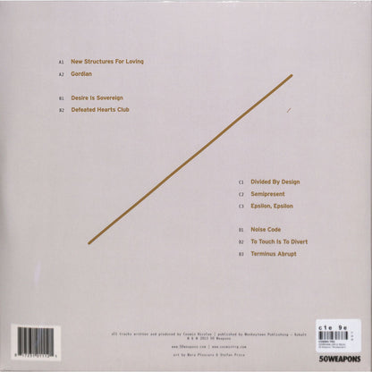 Second Hand COSMIN TRG Gordian vinyl record with black and white artwork on the back cover.