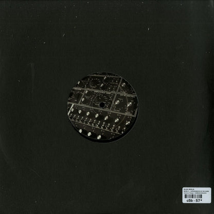 Black Merlin vinyl record "Burn It / Experiments in the Dark" with a black and white album cover featuring abstract artwork.