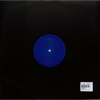 Deep Blue vinyl record by 95 STEPS from Yoyaku, showing the back cover with abstract blue artwork and record label details.