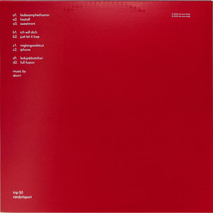 Triple Vision SKORRI – RANDYRTSPORT vinyl record with colorful album art and retro design, front view showing the record and sleeve.
