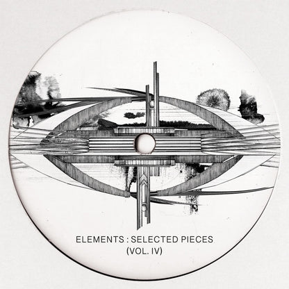 Decks vinyl record of KOLTER, TRAUMER, Josh Butler, and Hersey from Elements Selected Pieces Vol. 4, showing the back cover artwork.