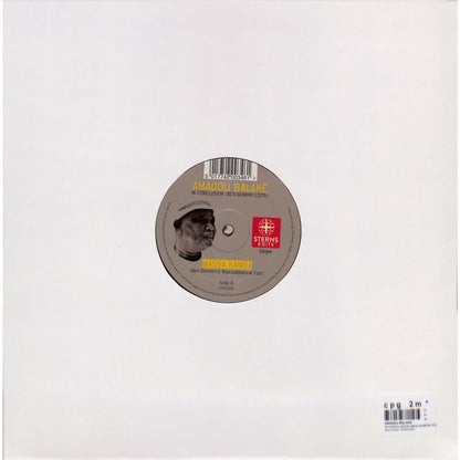 Back of vinyl record for "In Conclusion" by Amadou Balaké, released by Triple Vision, featuring album artwork on the cover.