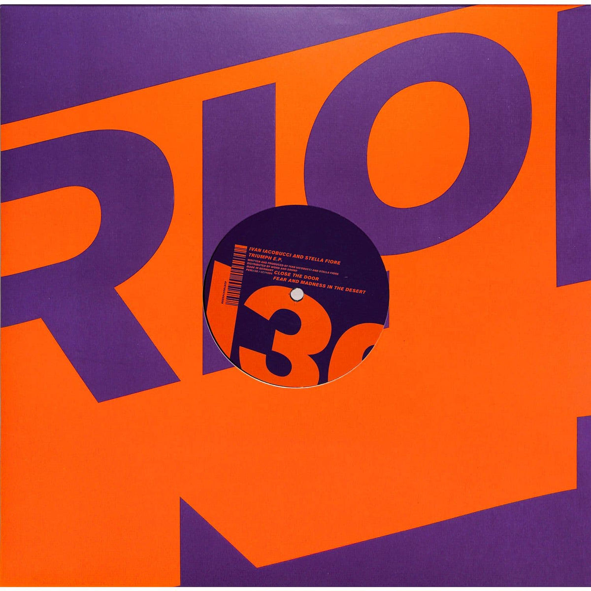 Vinyl record of Ivan Iacobucci and Stella Fiore's "Triumph" EP by Word and Sound, showing the album cover and record label.