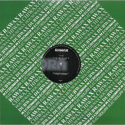 Back cover of Ricardo Villalobos N-Dra vinyl record by DBH, featuring abstract artwork and track details.