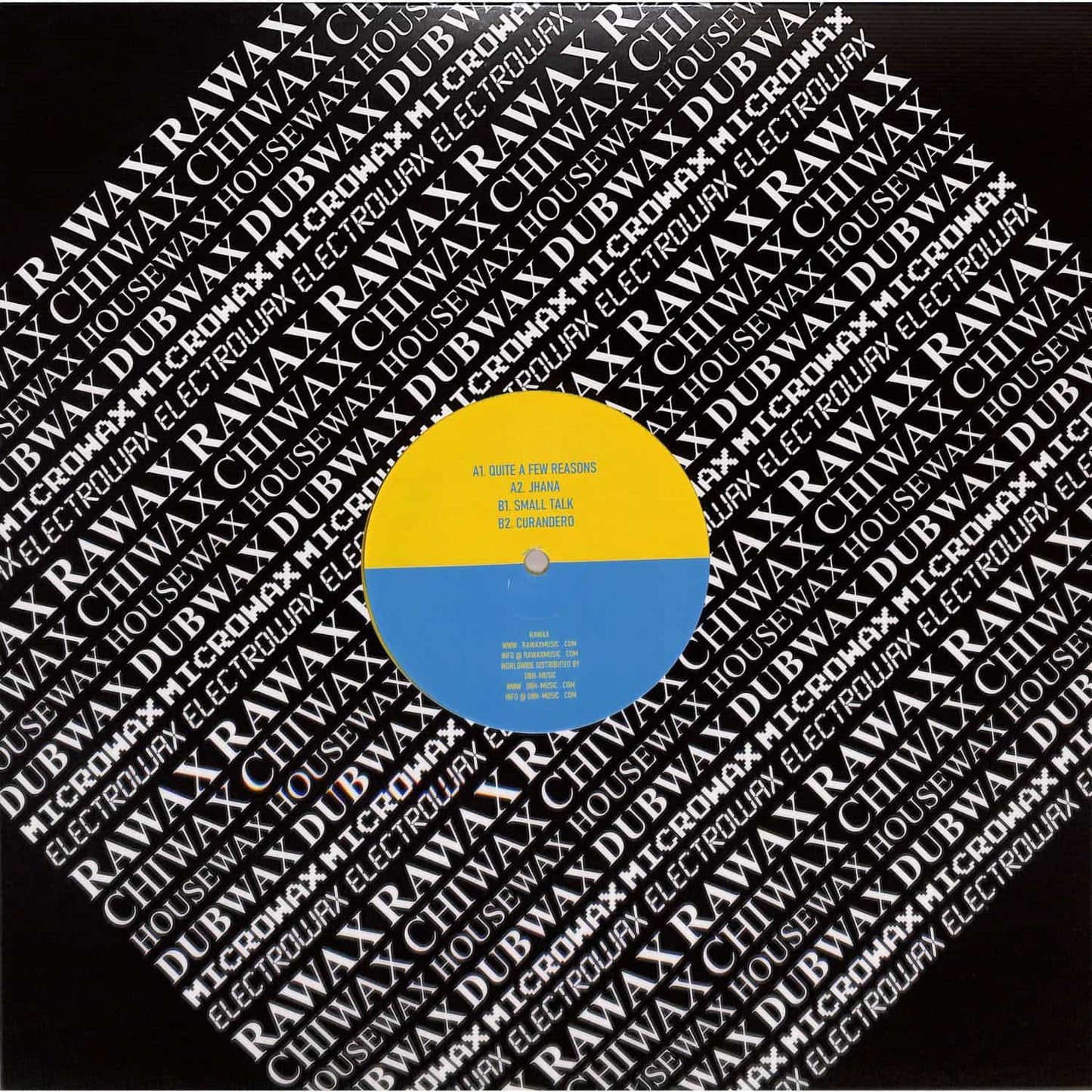 Back of DBH SILAT BEKSI – CURANDERO EP vinyl record showing the label and design on the record surface.