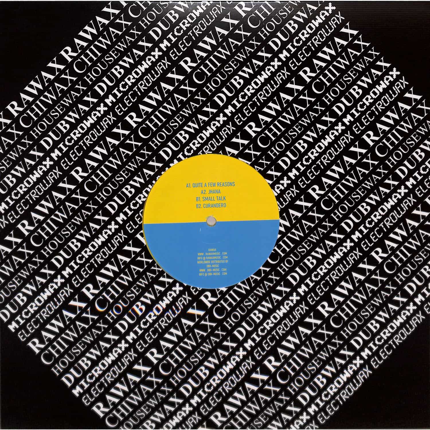 Back of DBH SILAT BEKSI – CURANDERO EP vinyl record showing the label and design on the record surface.