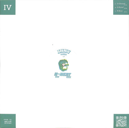 Decks XXXV – XXXV Edits 04 vinyl record showing the back cover with tracklist design and artwork.