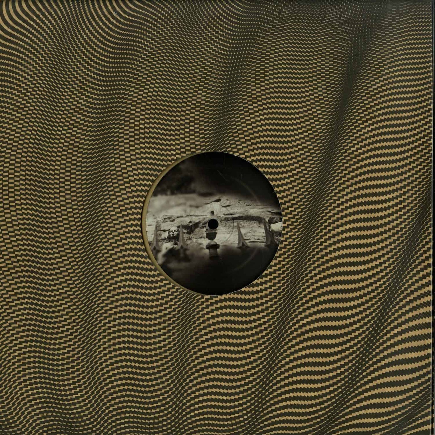 Second Hand vinyl record of DENISE RABE and SHXCXCHCXSH's OneiroLOGY, showing the back cover with artwork and track listing.