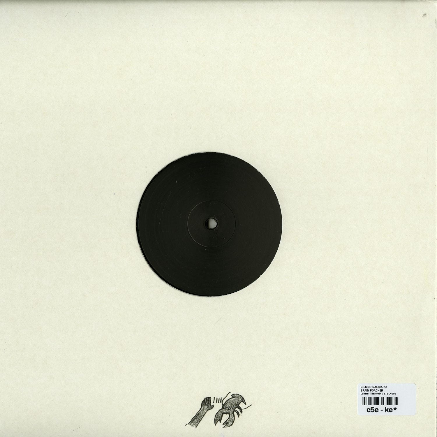 Second Hand vinyl record GILMER GALIBARD – BRAIN POACHER with creative album artwork on the back cover.