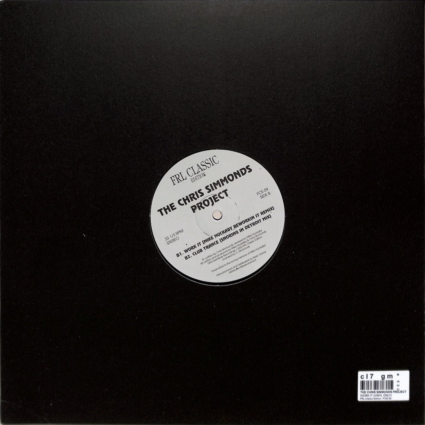 THE CHRIS SIMMONDS PROJECT, MIKE HUCKABY – WORK IT