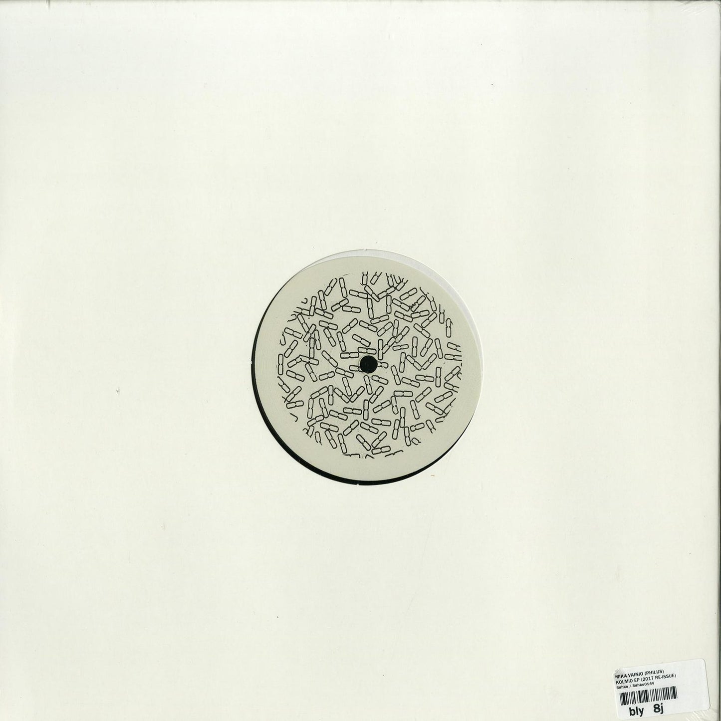 Second Hand PHILUS Kolmio EP vinyl record showing the back cover with artwork and track listing.