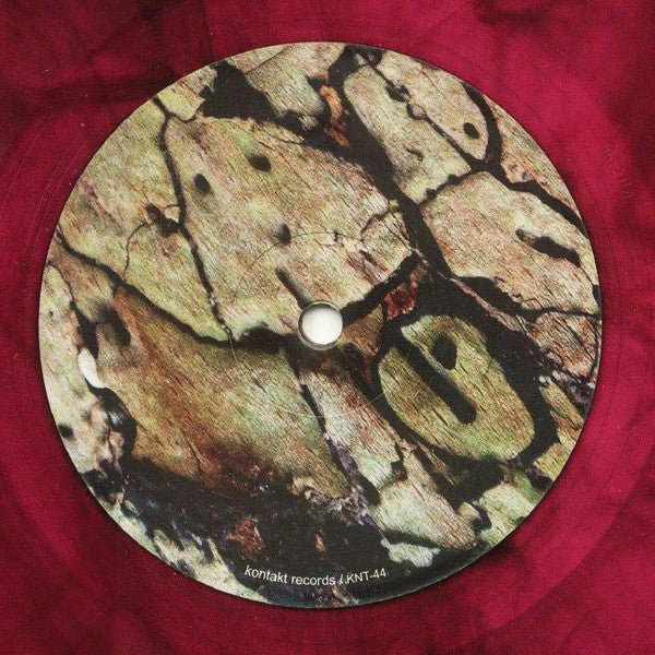 Vinyl record of Deadbeat's Paul St. Hilaire "Rooms of Kairos Sessions" by Rubadub, showing the back cover with abstract artwork