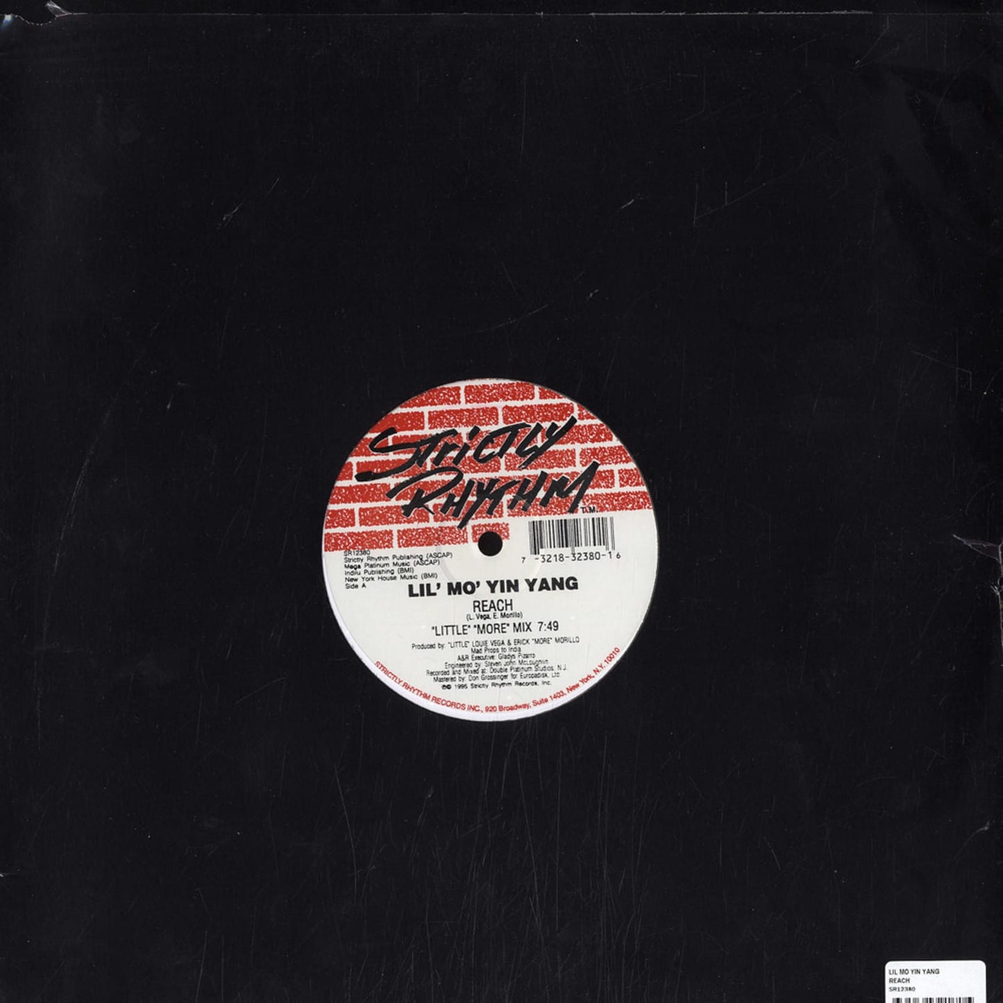 Back of Second Hand LIL' MO' YIN YANG vinyl record, showcasing the album artwork and record label details.