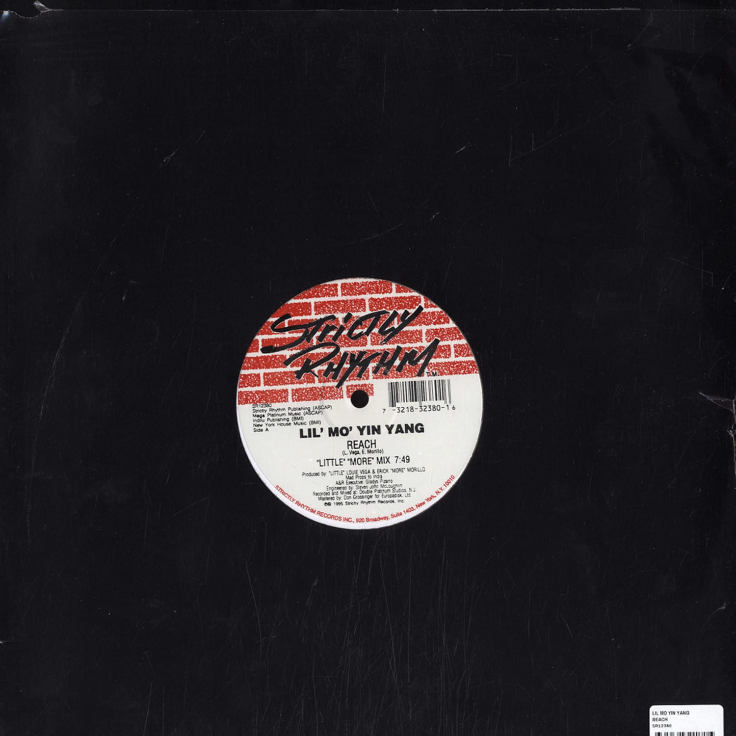 Back of Second Hand LIL' MO' YIN YANG vinyl record, showcasing the album artwork and record label details.
