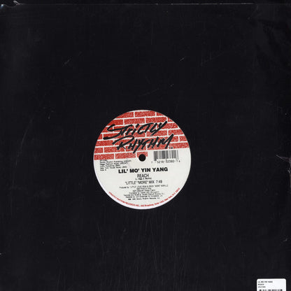 Back of Second Hand LIL' MO' YIN YANG vinyl record, showcasing the album artwork and record label details.