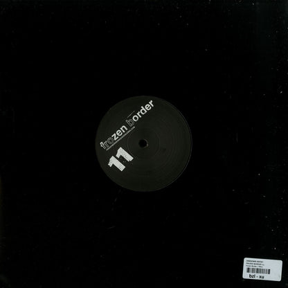 Back view of Second Hand Frozen Border 11 vinyl record, showing the black vinyl with label details on the record surface.