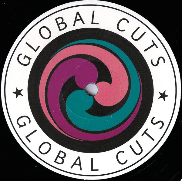 Second Hand vinyl record of Groove Invaders' Dances with Dolphins, showing the back cover with colorful abstract artwork.