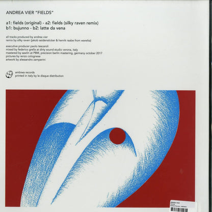 Decks vinyl record "Andrea Vier Silky Raven Fields" featuring the album cover art with dark abstract designs.