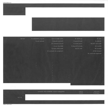 Back cover of Second Hand's vinyl record "Cargo I" from the catalogue, featuring artwork and track listing.