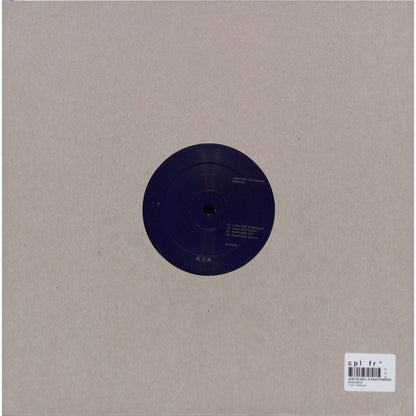 Justyn Nell Nachtwaker Radiance vinyl record by Triple Vision, showing the back cover with artwork and track listing.
