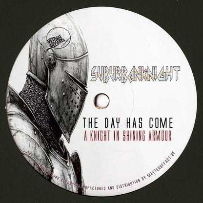 Decks Suburban Knight vinyl record titled "A Knight in Shining Armour" with colorful, detailed album cover art.